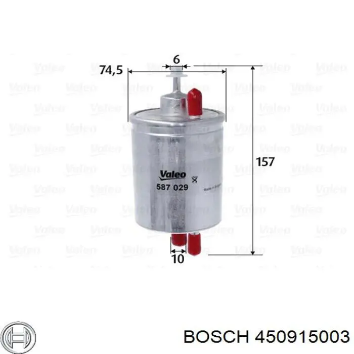 450915003 Bosch Filtro de gasolina
