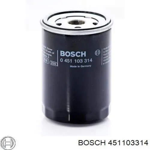 451103314 Bosch filtro de aceite