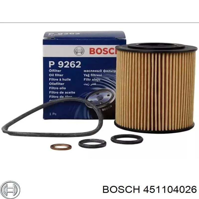 Filtro de aceite 451104026 Bosch