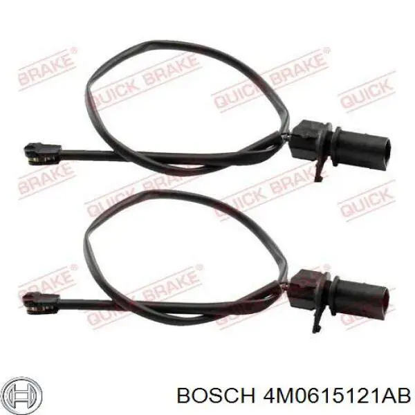 4M0615121AB Bosch contacto de aviso, desgaste de los frenos