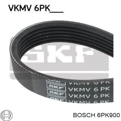 6PK900 Bosch correa trapezoidal