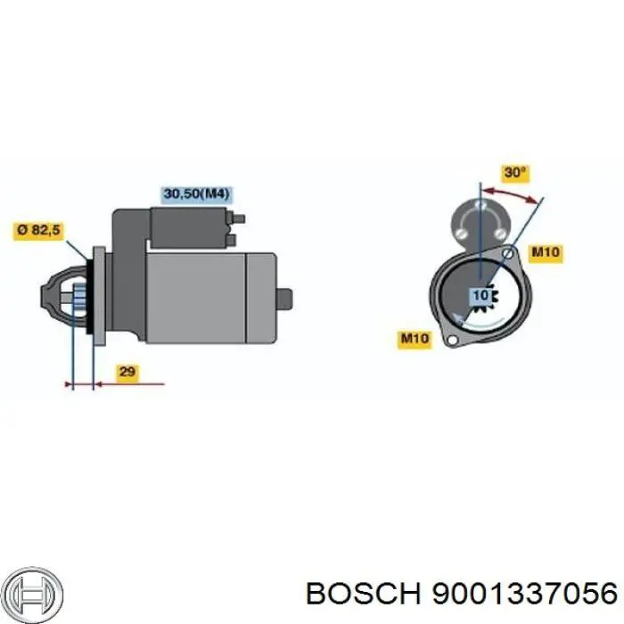 Reductor de arranque 9001337056 Bosch