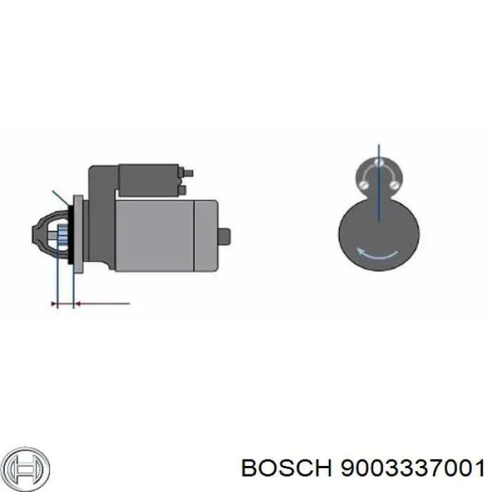 9003337001 Bosch escobilla de carbón, arrancador