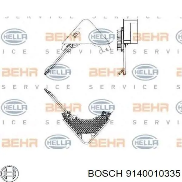 9140010335 Bosch resistencia de calefacción