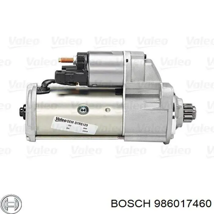 986017460 Bosch motor de arranque