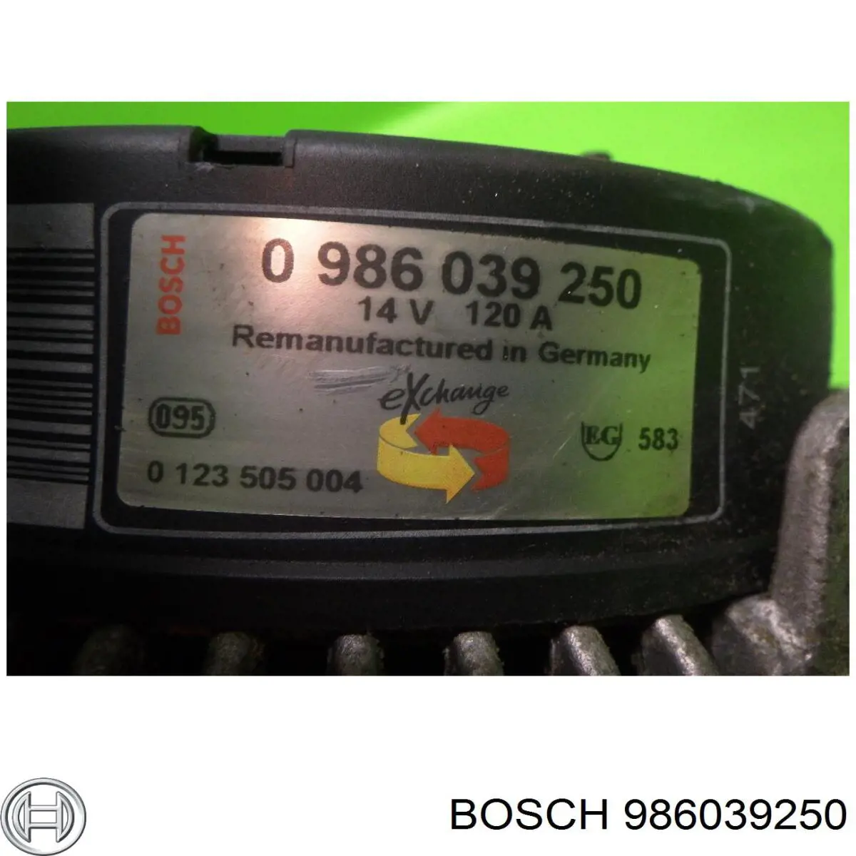 986039250 Bosch alternador