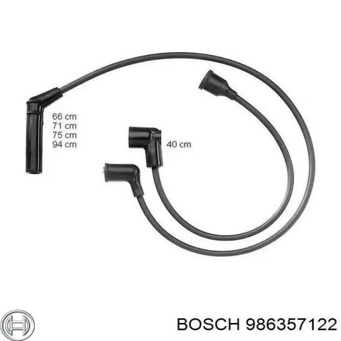986357122 Bosch cables de bujías