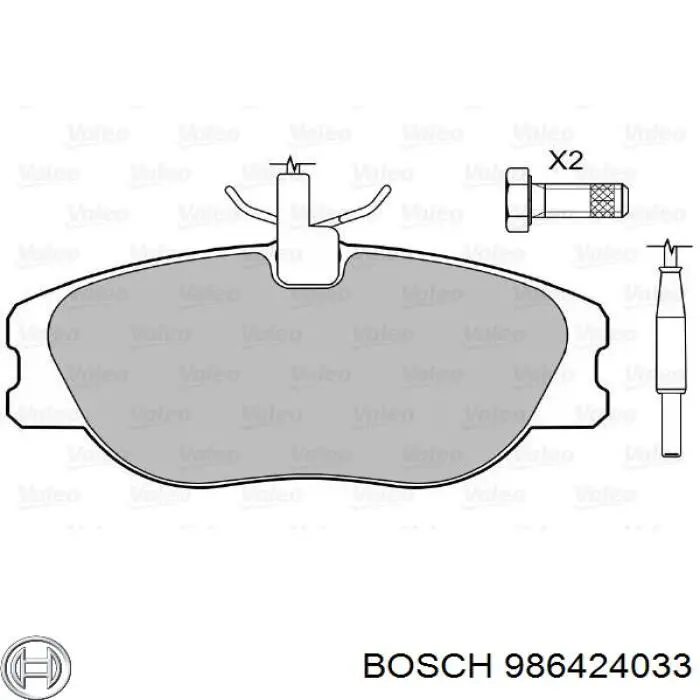 Pastillas freno delanteras Bosch 986424033 precio, desde 25,61 EUR