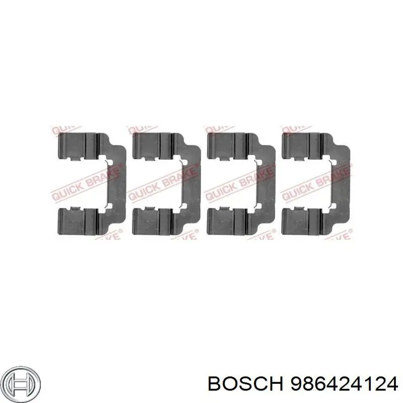 986424124 Bosch pastillas de freno traseras