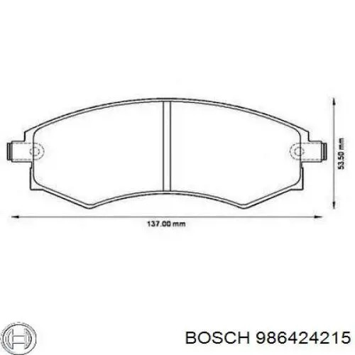 Pastillas freno delanteras Bosch 986424215 precio, desde 25,57 EUR
