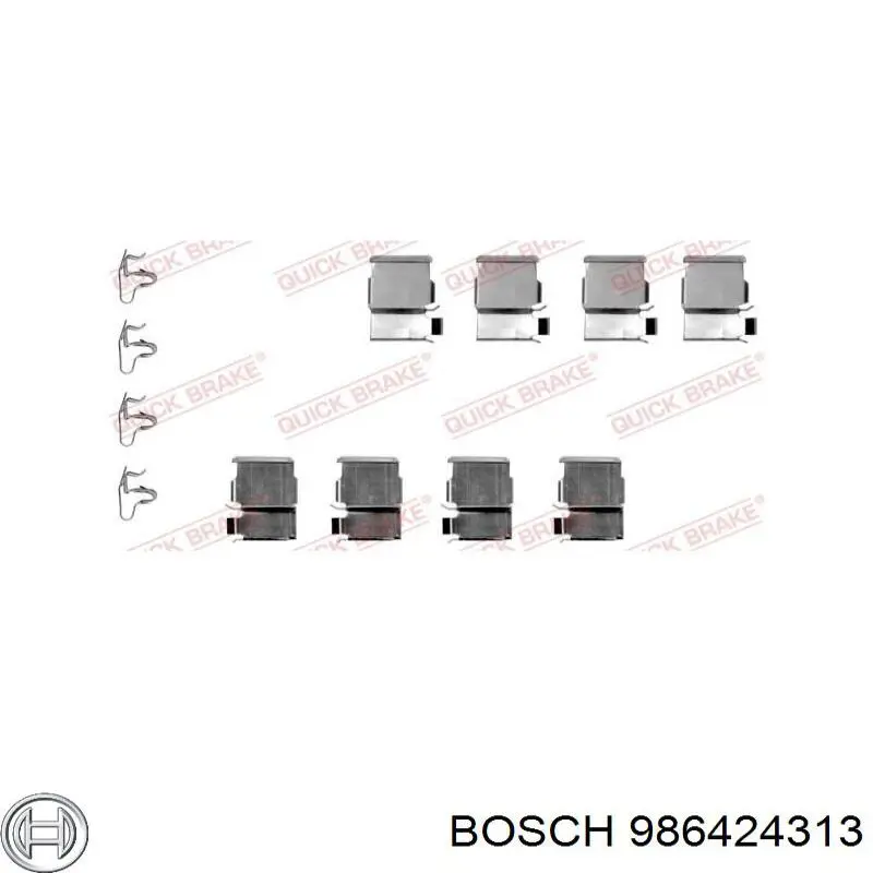 986424313 Bosch pastillas de freno traseras