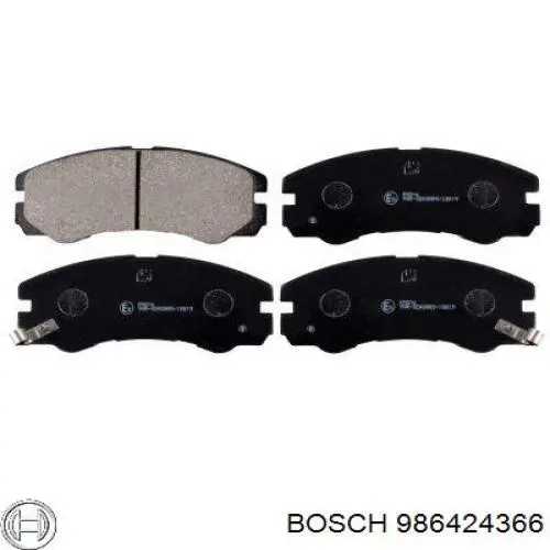 986424366 Bosch pastillas de freno delanteras