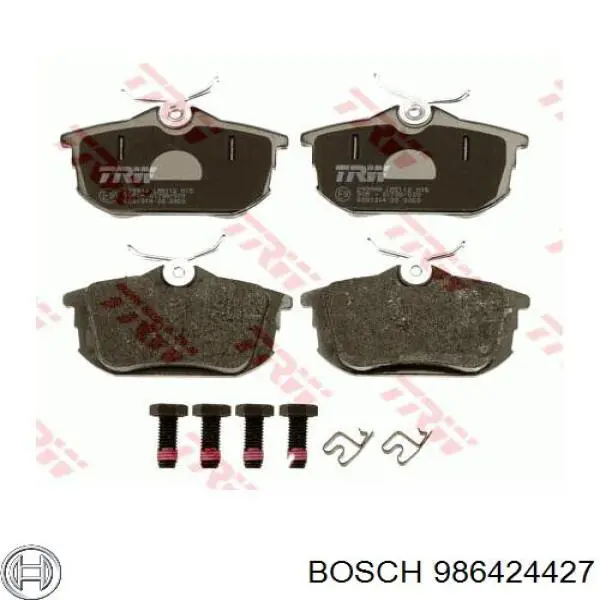 Pastillas de freno traseras 986424427 Bosch
