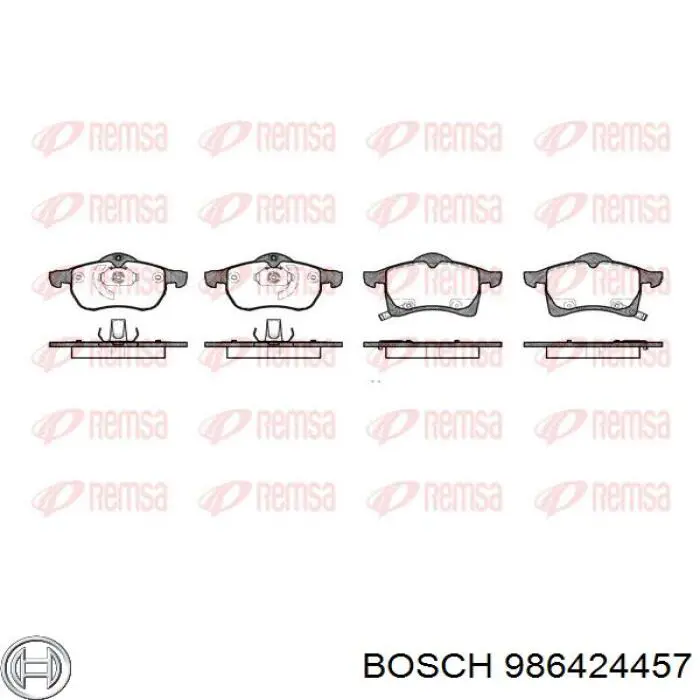 986424457 Bosch Pastillas delanteras
