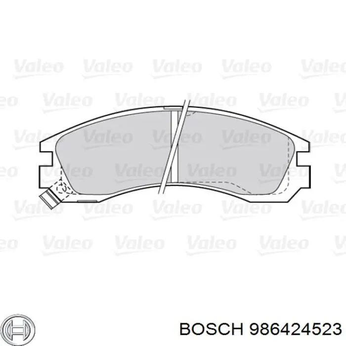 Pastillas de freno 986424523 Bosch