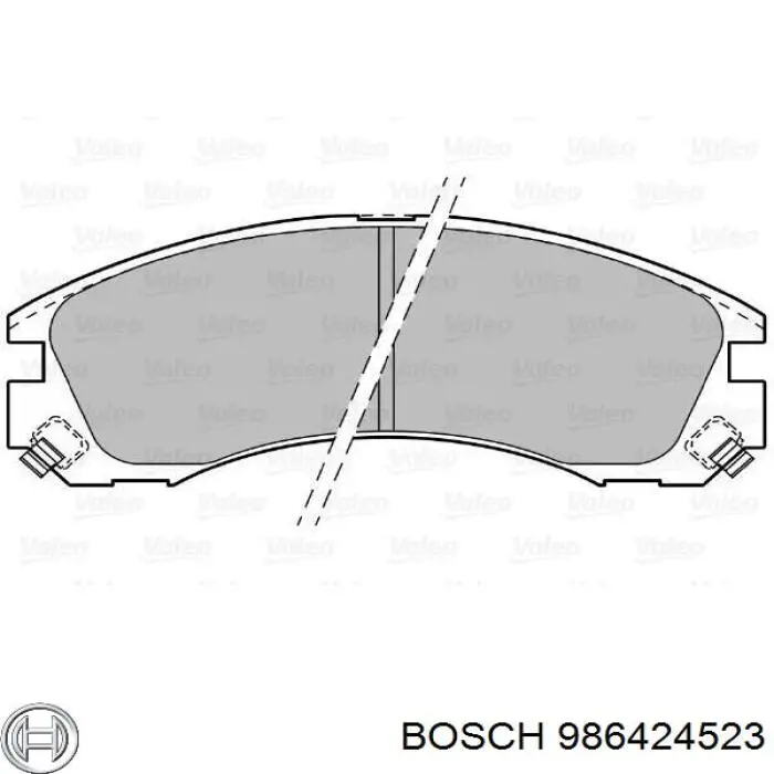 Comprar 986424523 Bosch Pastillas delanteras de freno