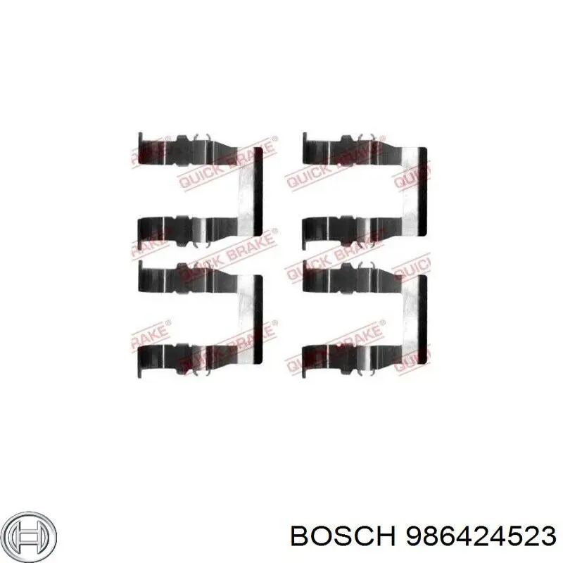 986424523 Bosch Pastillas delanteras