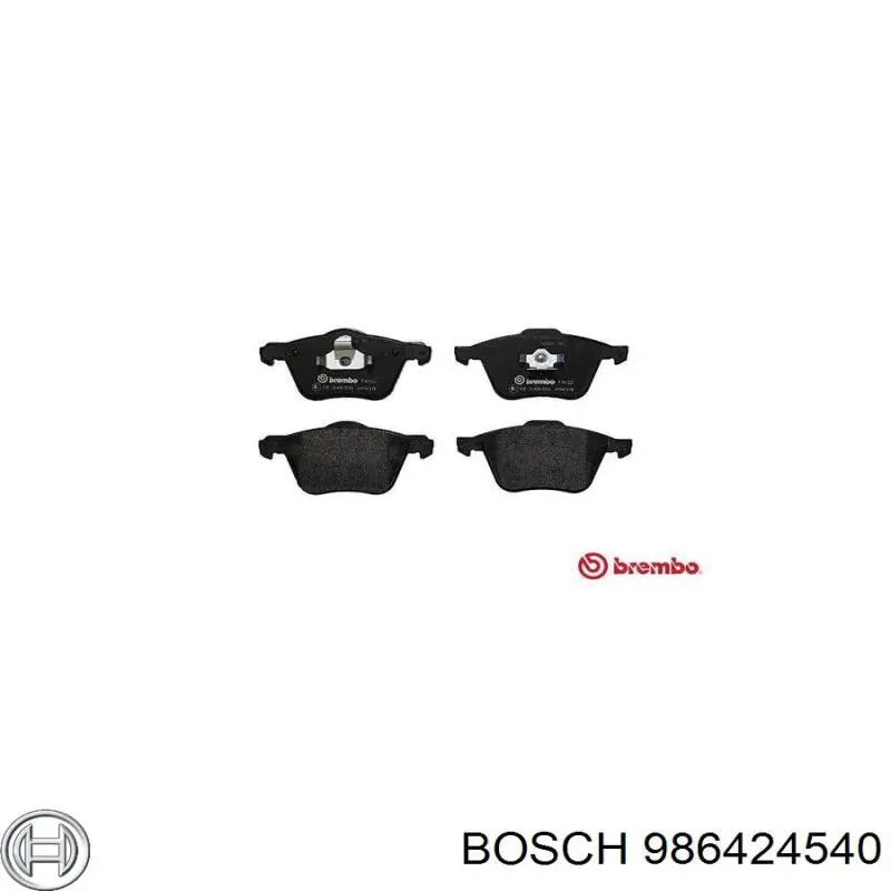 986424540 Bosch pastillas de freno delanteras