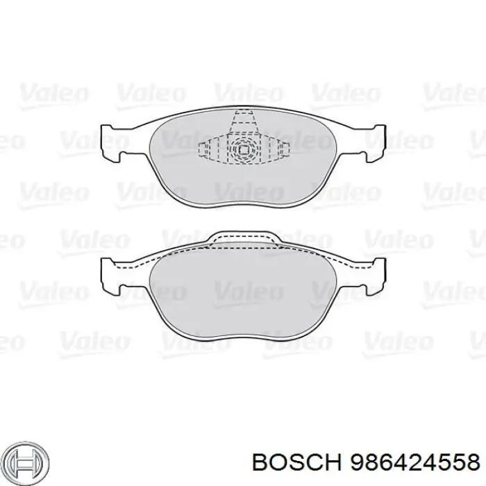 Comprar 986424558 Bosch Pastillas delanteras de freno