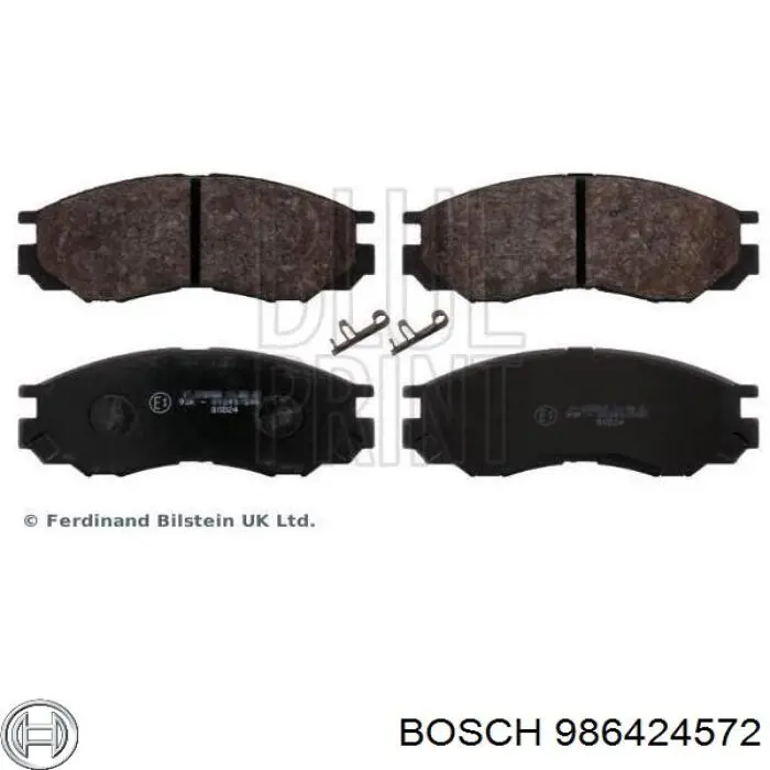 986424572 Bosch pastillas de freno delanteras