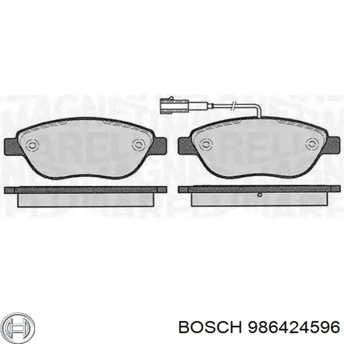 Comprar 986424596 Bosch Pastillas delanteras de freno