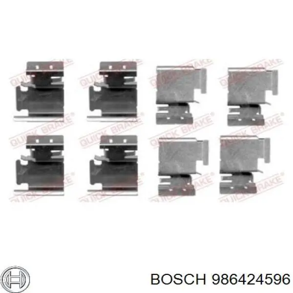 986424596 Bosch Pastillas delanteras