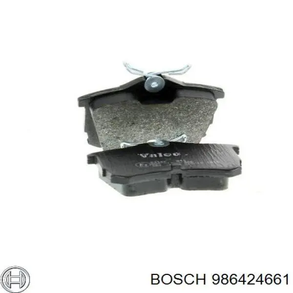 Pastillas de freno traseras 986424661 Bosch