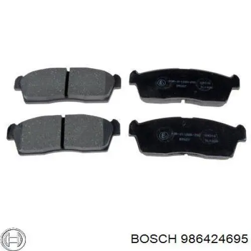 986424695 Bosch pastillas de freno delanteras