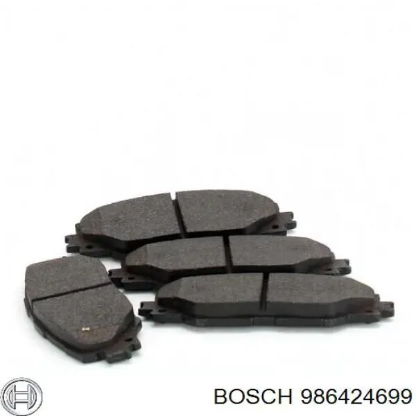 986424699 Bosch Pastillas freno traseras