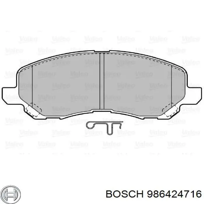 Pastillas freno delanteras Bosch 986424716 precio, desde 23,93 EUR