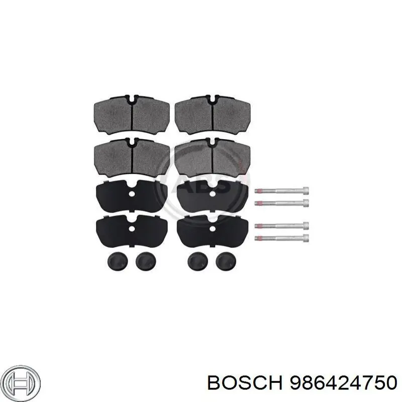 Comprar 986424750 Bosch Pastillas de freno traseras