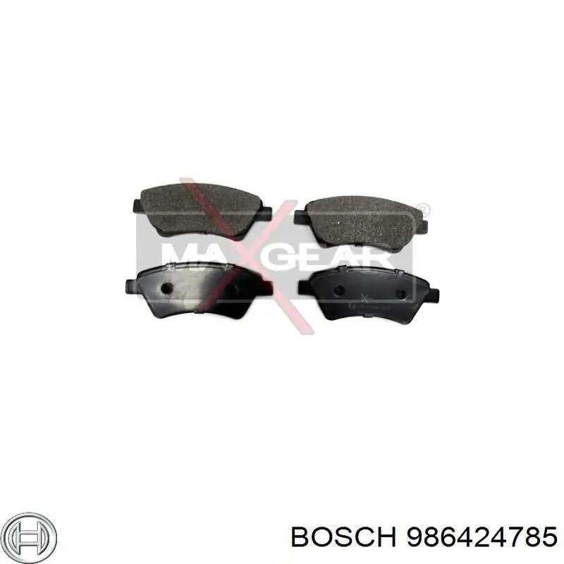 986424785 Bosch pastillas de freno delanteras