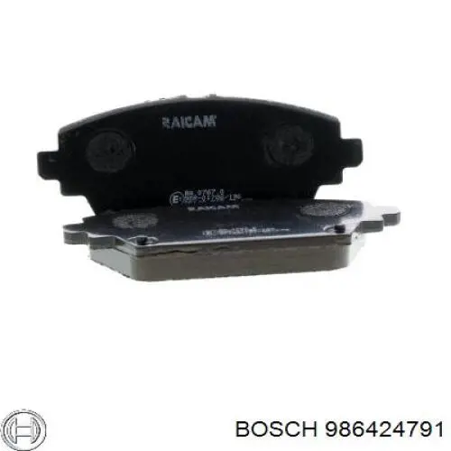 986424791 Bosch Pastillas delanteras