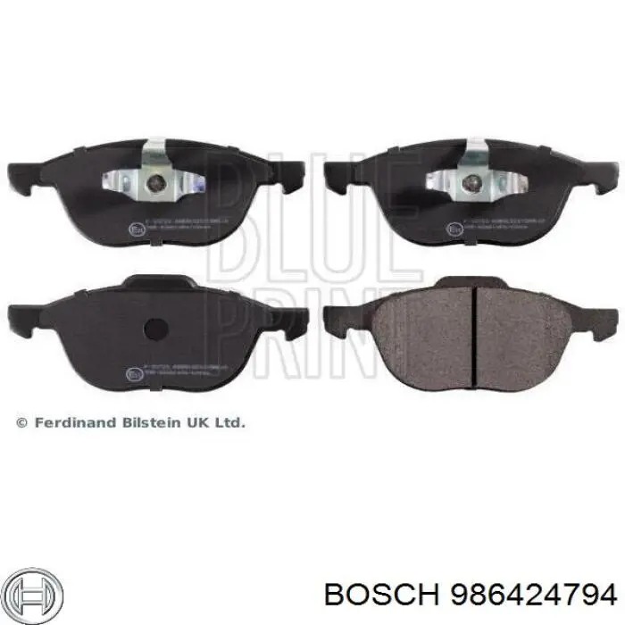 986424794 Bosch Pastillas delanteras