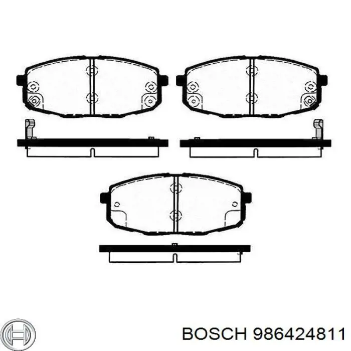 986424811 Bosch Pastillas delanteras