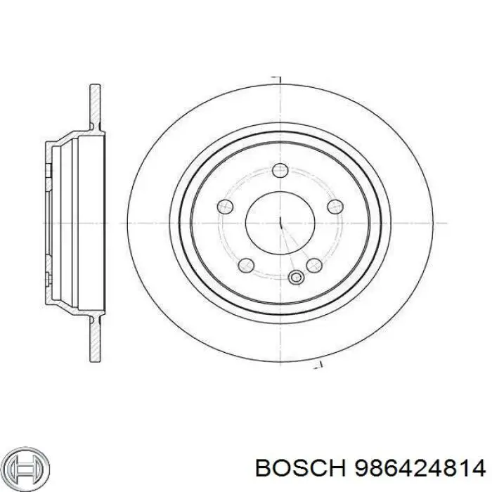 986424814 Bosch pastillas de freno traseras