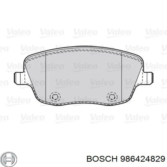 Pastillas de freno 986424829 Bosch