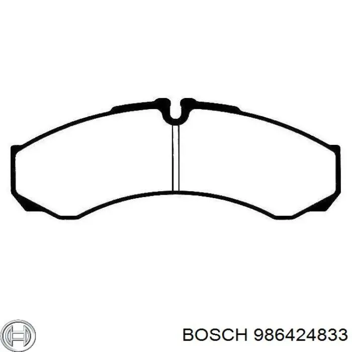986424833 Bosch Pastillas delanteras