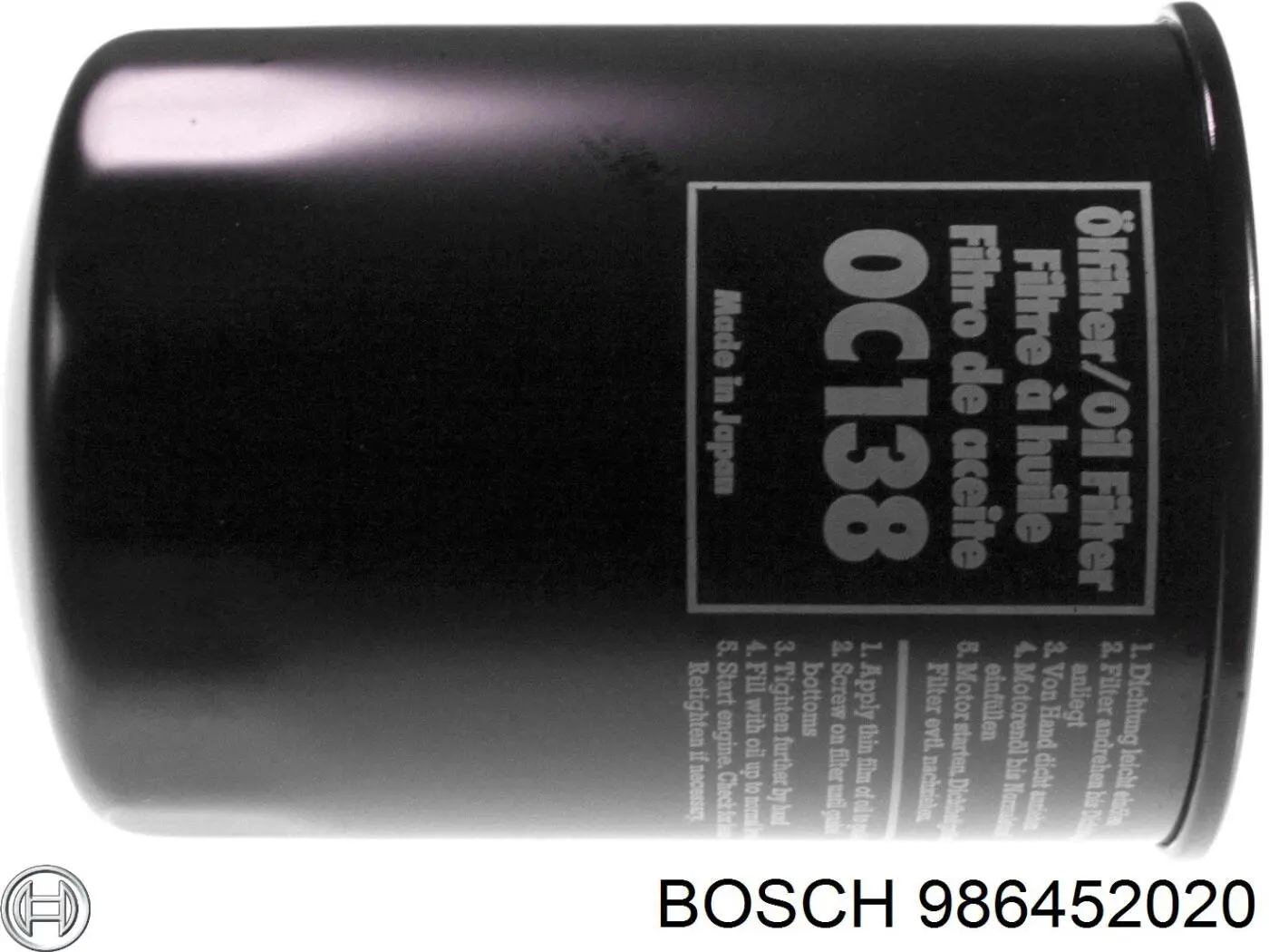 986452020 Bosch filtro de aceite