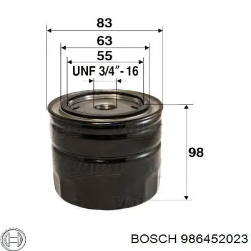 Comprar 986452023 Bosch Filtros de aceite