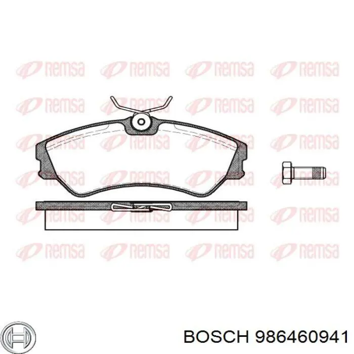 986460941 Bosch pastillas de freno delanteras