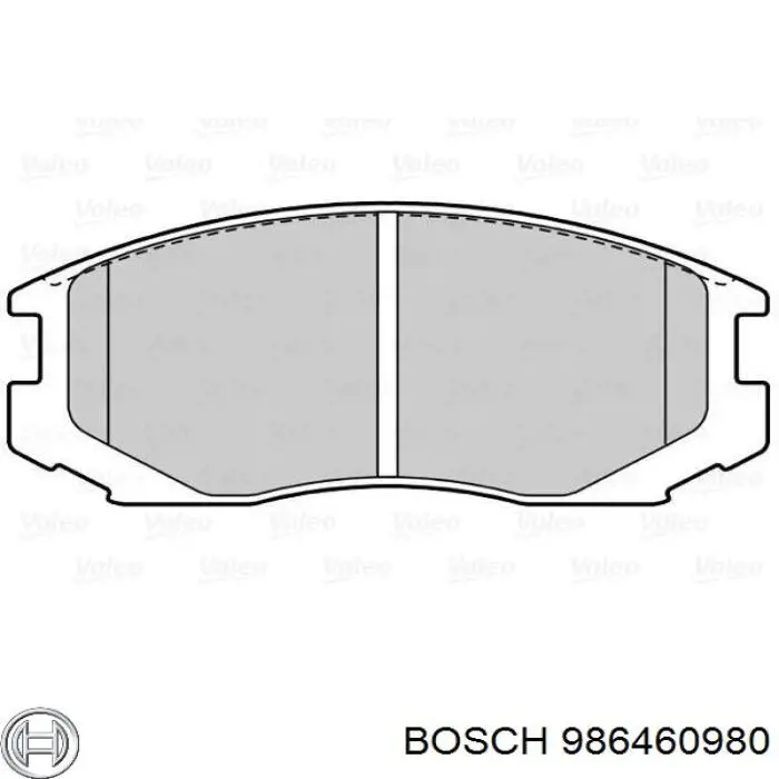 986460980 Bosch pastillas de freno delanteras