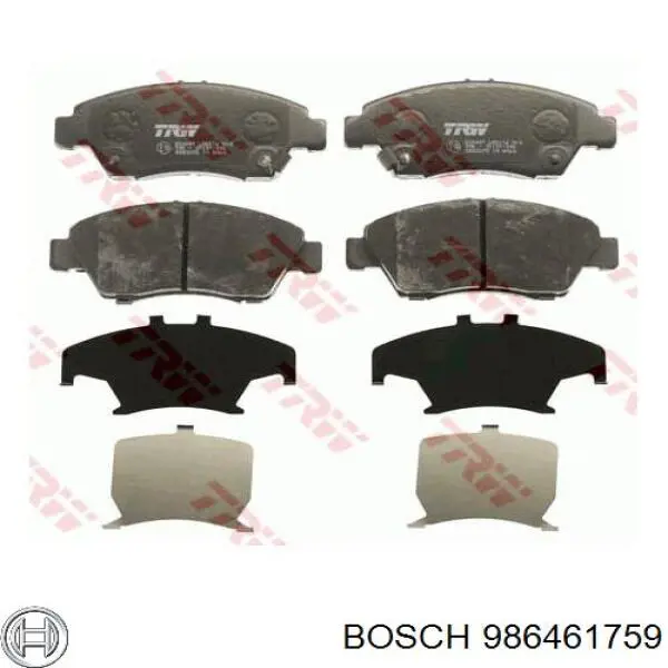 986461759 Bosch pastillas de freno delanteras