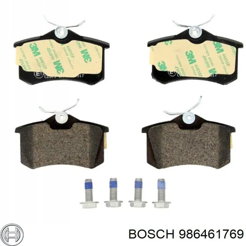 Pastillas de freno traseras 986461769 Bosch