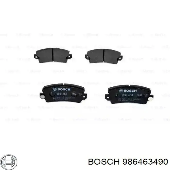 986463490 Bosch pastillas de freno traseras