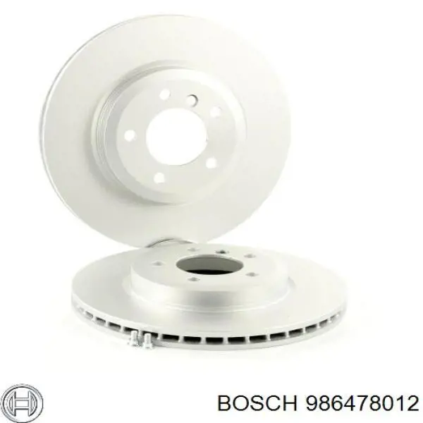 986478012 Bosch disco de freno delantero