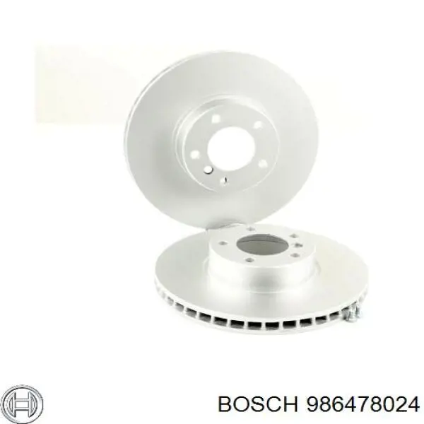 986478024 Bosch disco de freno delantero