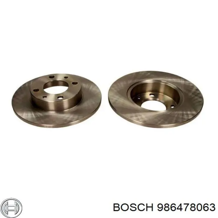 986478063 Bosch disco de freno delantero