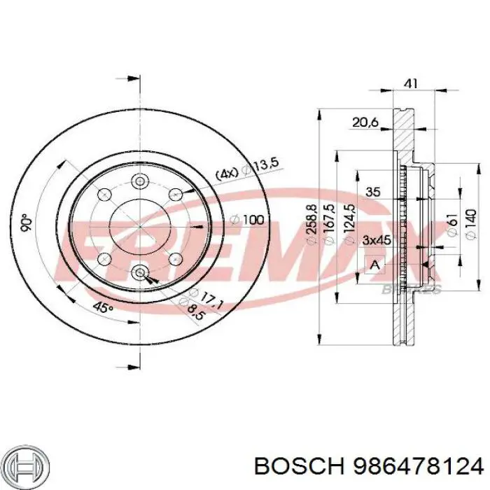 986478124 Bosch Discos
