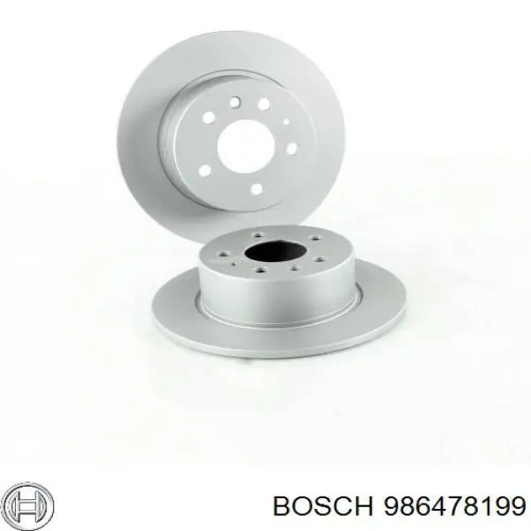 986478199 Bosch disco de freno trasero